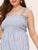 Plus Frill Trim Shirred Bodice Tie Shoulder Cami Jumpsuit