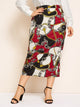 SHEIN Plus Chain Print Pencil Skirt