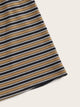 Plus Striped Twist Front Tee & Striped Skirt