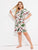 Plus Tropical Short Sleeve Night Dress