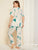 Plus Floral Short Sleeve Pajama Set