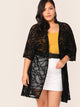 Plus Geo Sheer Kimono