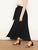 SHEIN Plus Solid High Waist Belted Maxi Skirt