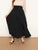 Plus Solid High Waist Belted Maxi Skirt