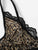 Plus Leopard Lace Trim Lingerie Set