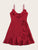 Plus Confetti Heart Print Ruffle Trim Tied Cami Dress