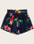 Plus Paperbag Waist Floral Print Shorts