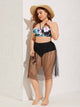 Plus Bustier Top & Panty & Skirt Bikini 3pcs