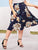 SHEIN Plus Floral Print Boxy Pleated Skirt