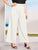 Plus Button Side Paper Bag Wide Leg Pants