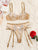 Plus Underwire Floral Lace Garter Lingerie Set