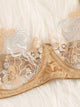 Plus Underwire Floral Lace Garter Lingerie Set