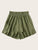 Plus Ruffle Shirred Waist Shorts