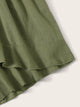 Plus Ruffle Shirred Waist Shorts