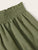 Plus Ruffle Shirred Waist Shorts