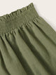 Plus Ruffle Shirred Waist Shorts