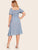 Plus Button Front Polka Dot Tea Dress