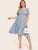 Plus Button Front Polka Dot Tea Dress