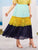 Plus Contrast Lace Color-block Skirt