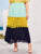 Plus Contrast Lace Color-block Skirt