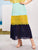 Plus Contrast Lace Color-block Skirt