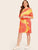 Plus Size Casual Dresses Plus Tie Dye Drop Shoulder T-shirt Dress