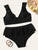 Plus Ruffle Trim Bikini Set