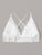 Plus Lace Trim Criss Cross Bralette