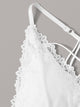 Plus Lace Trim Criss Cross Bralette