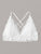 Plus Lace Trim Criss Cross Bralette