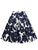 Plus Floral Print Pleated Skirt