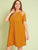 Plus Solid Strappy Insert Dress