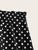 SHEIN Plus Frill Trim Layered Polka Dot Skirt
