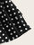 SHEIN Plus Frill Trim Layered Polka Dot Skirt
