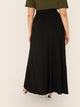 SHEIN Plus Elastic Waist Fit & Flare Skirt