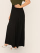 Plus Elastic Waist Fit & Flare Skirt