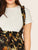 SHEIN Plus Chain Print Paperbag Waist Pinafore Skirt