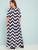 Plus Chevron Print Maxi Dress