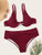 Plus Underwire Top With Ruched Bikini Set