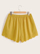 Plus Scallop Trim Shorts