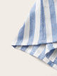 SHEIN Plus Button Front Paperbag Waist Belted Striped Skirt
