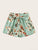 Plus Floral Print Self Tie Shorts