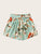 Plus Floral Print Self Tie Shorts