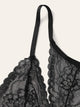 Plus Floral Lace Cut-out Bralette