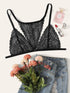 Plus Floral Lace Cut-out Bralette