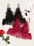 Plus Floral Lace Bralette Set 2pack