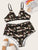 Plus Camo Print Lingerie Set