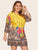 Plus Tribal Print Dress