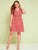  Plus Ditsy Floral Print Zip Back Dress