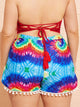 Plus Tie Dye Pom-pom Swimming Shorts